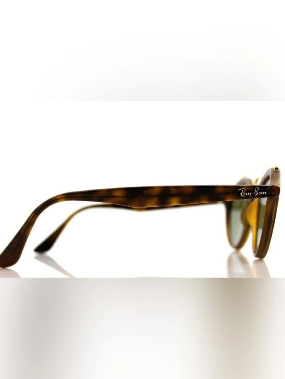 Ray-Ban Tortoiseshell Frame Sunglasses with Blue Lenses